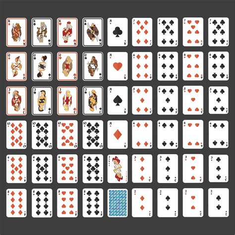 deck of cards with pictures